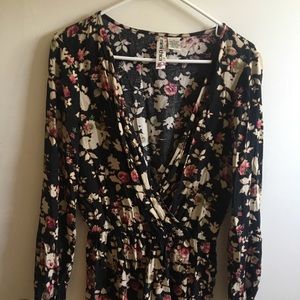 Floral pattern romper